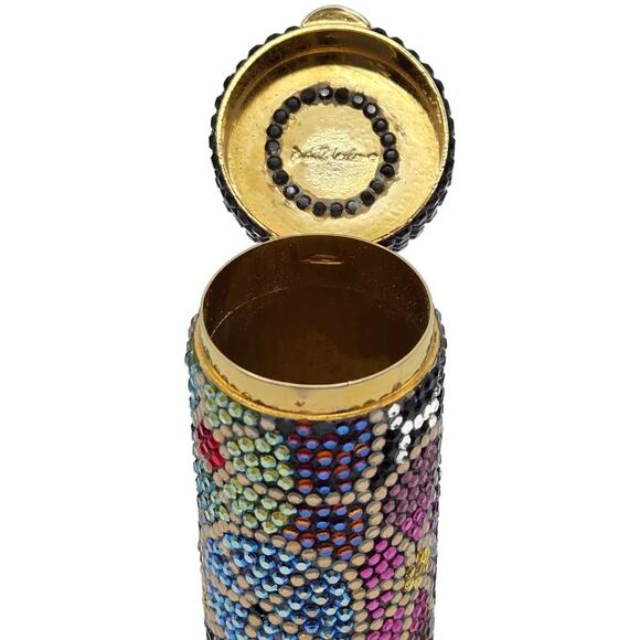 Judith Leiber Crystal Life Saver Candy Mint Container Retired Multicolor Rare - Picture 14 of 16